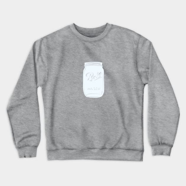 Mason Jar Crewneck Sweatshirt by JessieDesign